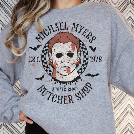 Michael Myers Butcher Shop Full Color DTF Transfer