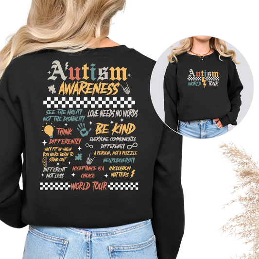 Autism Awareness Tour Full Color DTF Transfer
