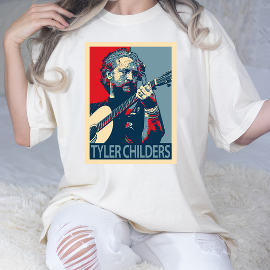 Tyler Childers (Poster Style Red/Blue) Full Color DTF Transfer