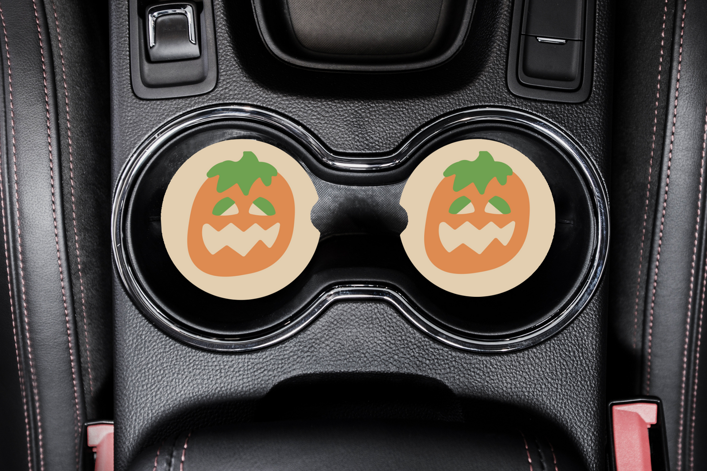 Halloween Sugar Cookie Inspired Set of 2 Coasters (Neoprene)