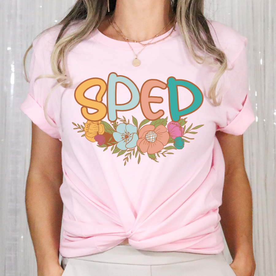 SPED Floral Full Color DTF Transfers