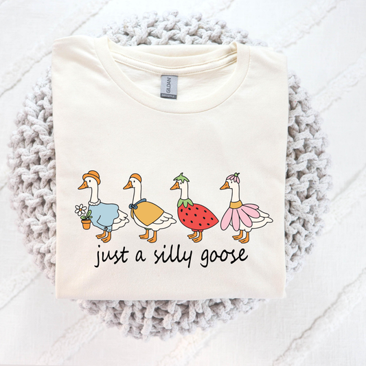 Just a Silly Goose Full Color DTF Transfer