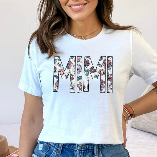 MIMI (Floral Filled) Full Color DTF Transfer