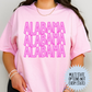 Pink Alabama Repeat (Mutli Options) Full Color DTF Transfer