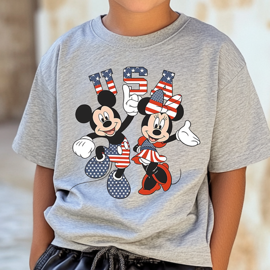 USA Mouse Full Color DTF Transfer