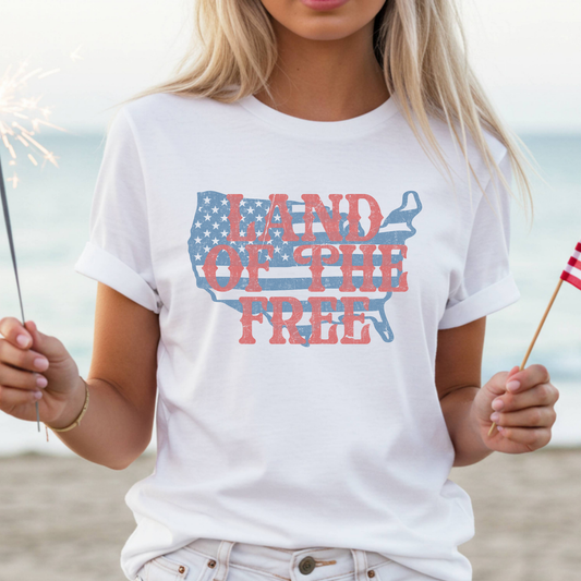 Land of The Free Full Color DTF Transfer