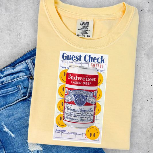 Budweiser Check Full Color DTF Transfer