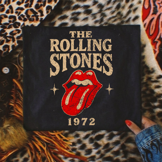 The Rolling Stones 1972 Full Color DTF Transfer
