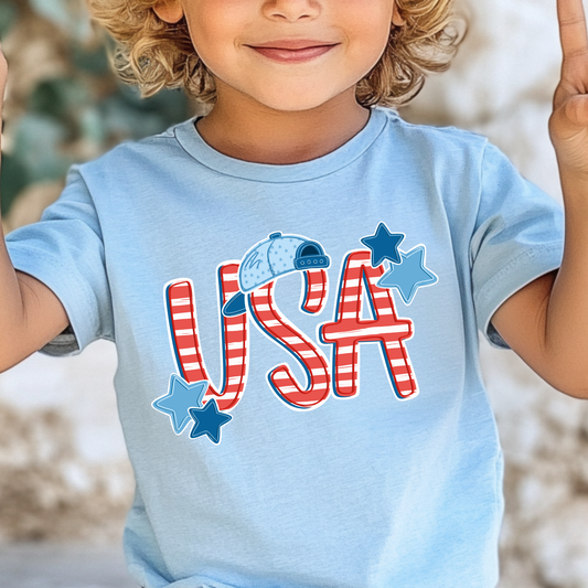 USA (Cap) Full Color DTF Transfer