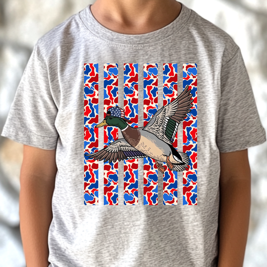 RWB Camo Duck Full Color DTF Transfer