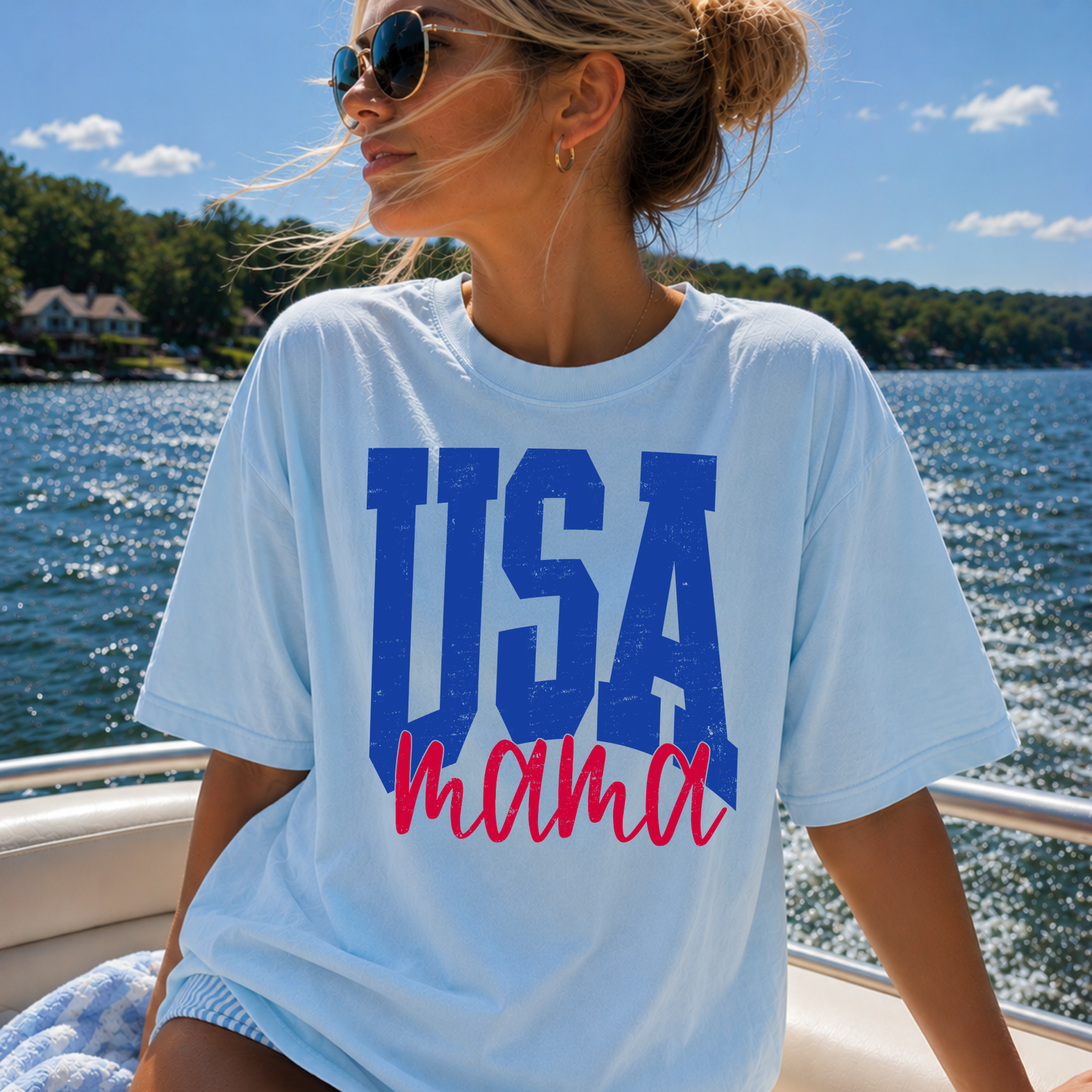 USA Mama Full Color DTF Transfer