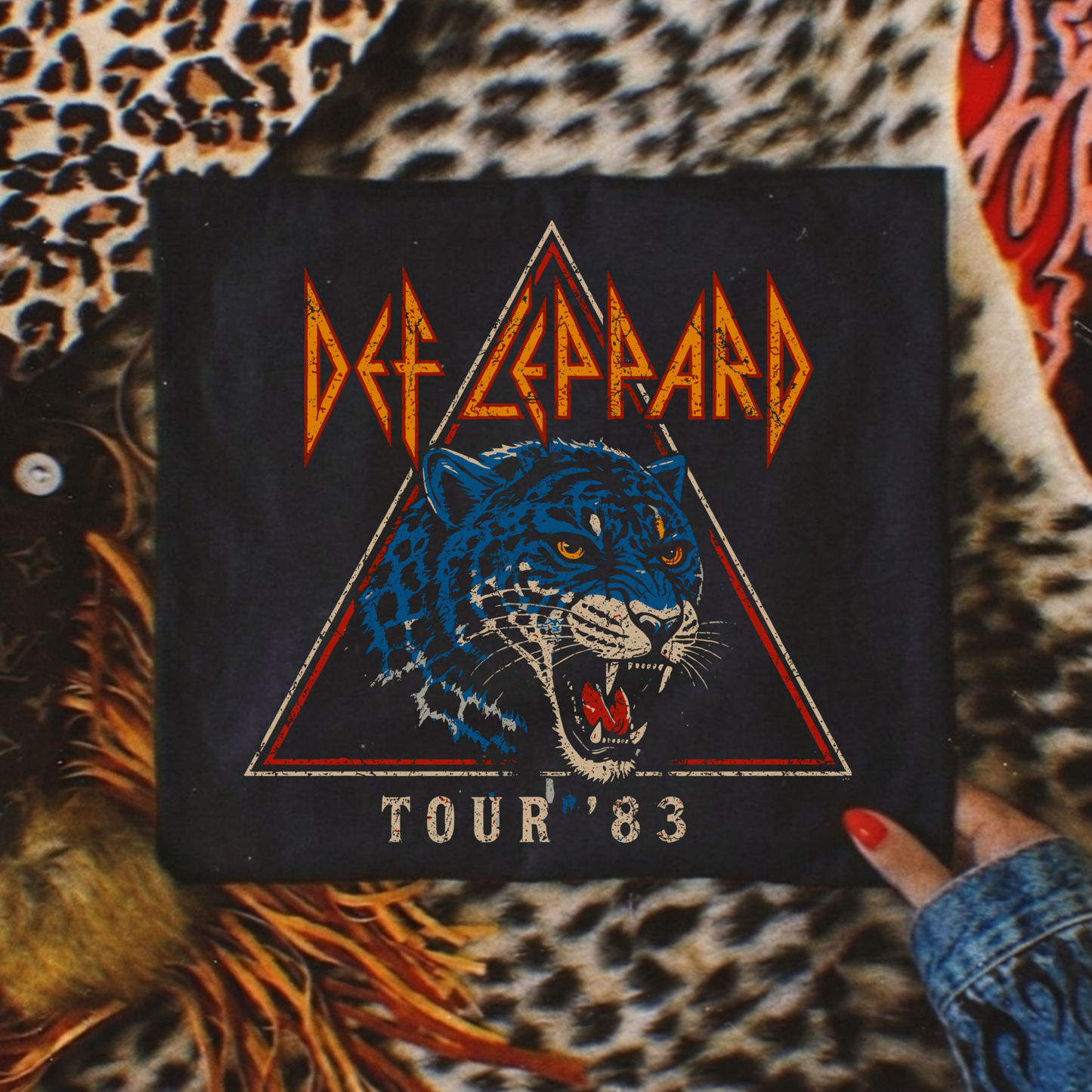 Def Leopard Tour Full Color DTF Transfer