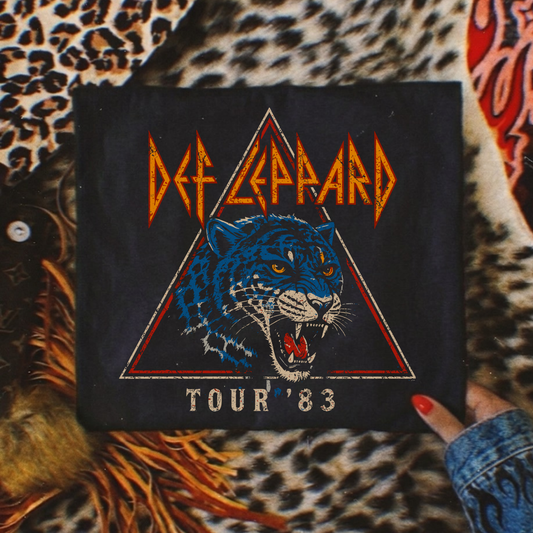 Def Leopard Tour Full Color DTF Transfer