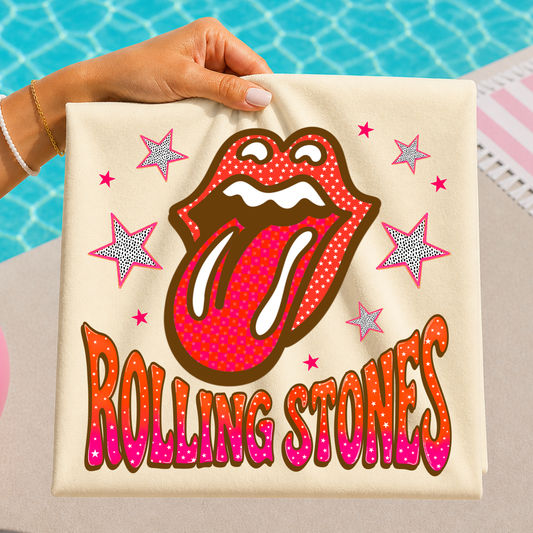 Rolling Stones Full Color DTF Transfer