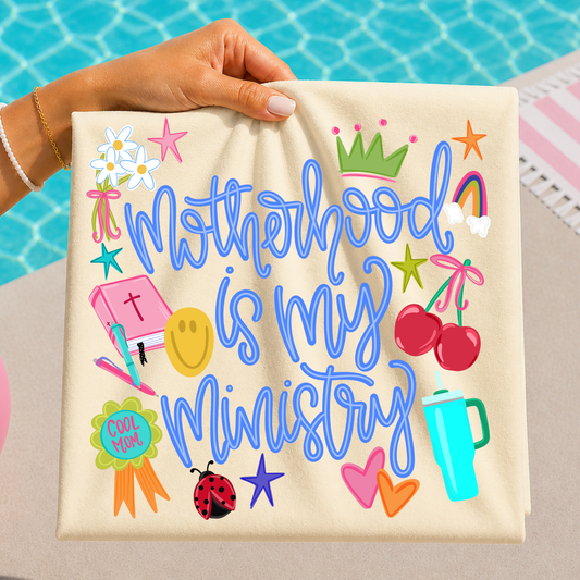 Motherhood Is My Ministry Full Color DTF Transfer