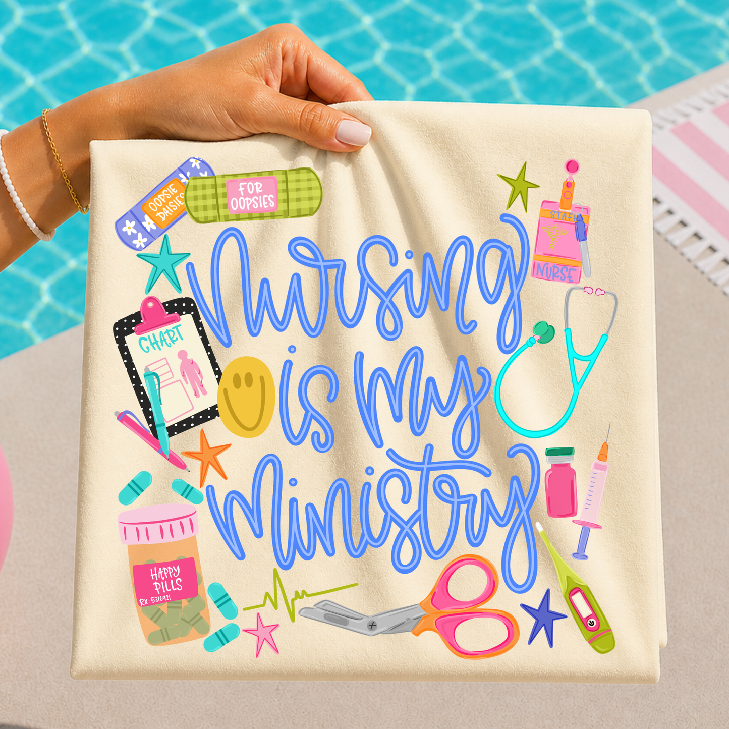 Nursing Is My Ministry Full Color DTF Transfer