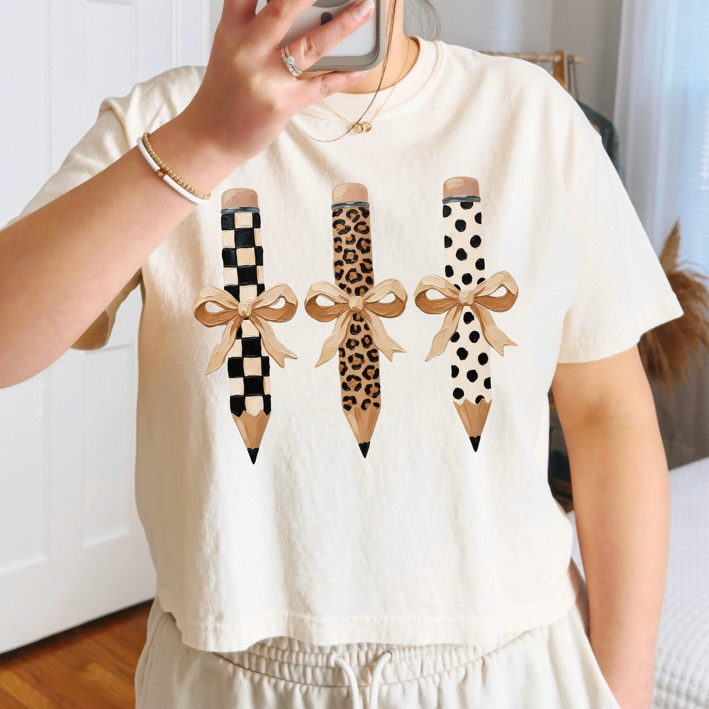 Pencils (Checkered - Leopard - Dot) Full Color DTF Transfer