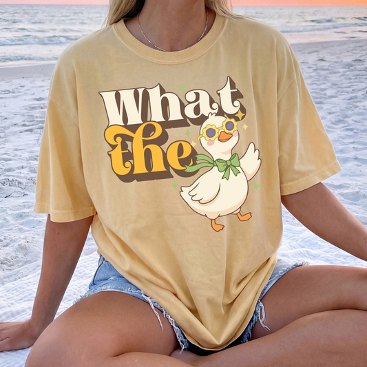 What The Duck Full Color DTF Transfer
