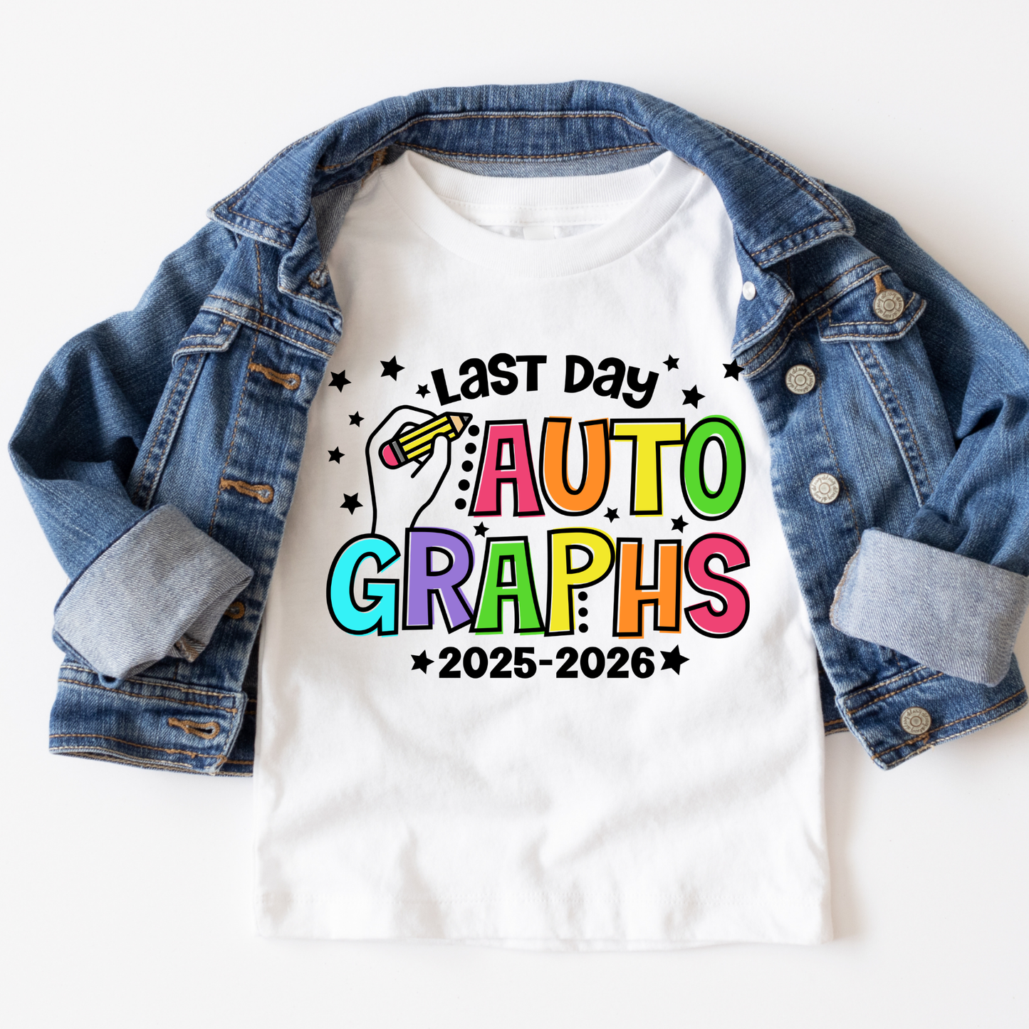 Last Day Autographs 2025 - 2026 Full Color DTF Transfer
