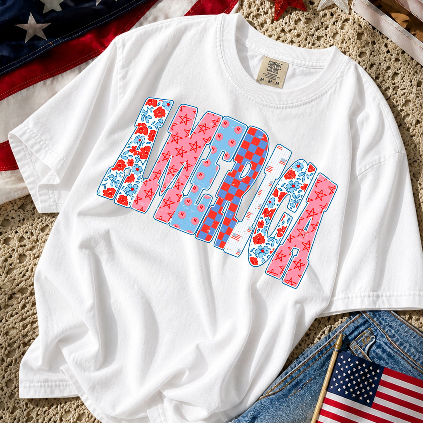 America Full Color DTF Transfer