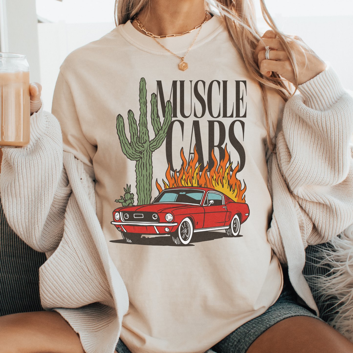 Muscle Cars Full Color DTF Transfer