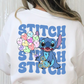 Stitch (Repeat Ballons/Donut) Full Color DTF Transfer