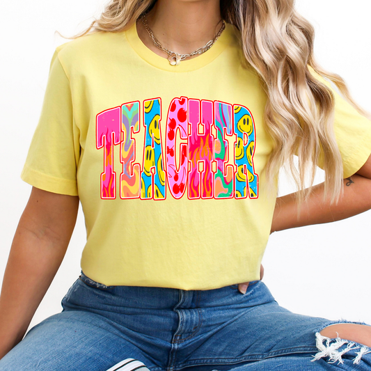 Groovy Teacher Full Color DTF Transfer
