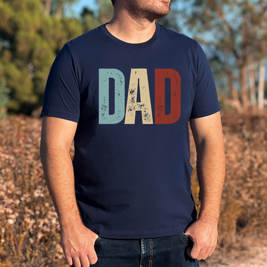 DAD (ANY NAME) Multi Color Full Color DTF Transfer
