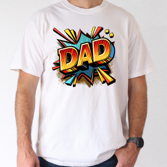 Dad (Superhero Style) Full Color DTF Transfer