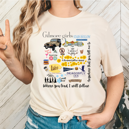 Gilmore Girls Icons Collage Full Color DTF Transfer