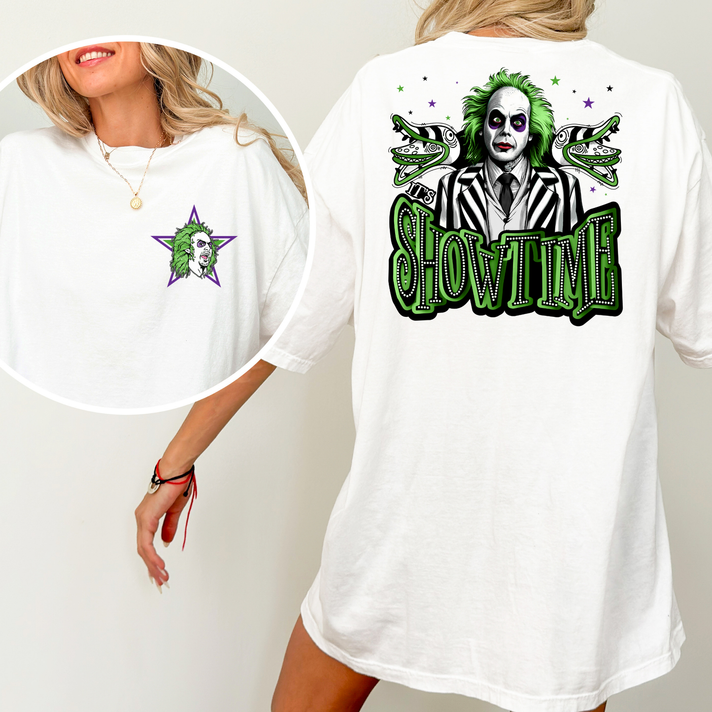 Beetlejuice Showtime Full Color DTF Transfer