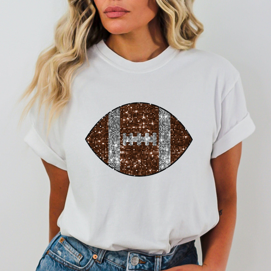 Football (Faux Sequins) Full Color DTF Transfer