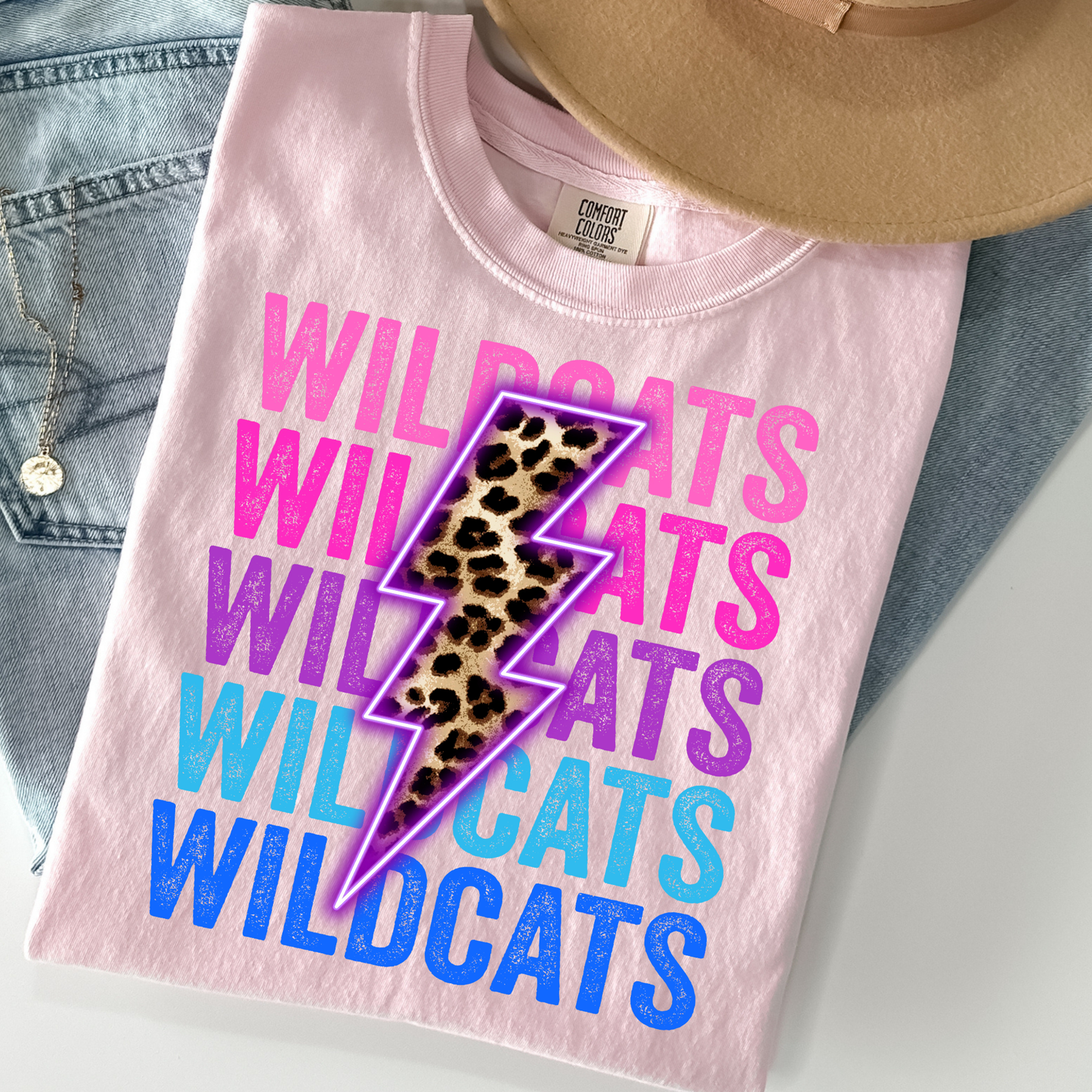 Wildcats Repeat (Multi Color) Full Color DTF Transfer