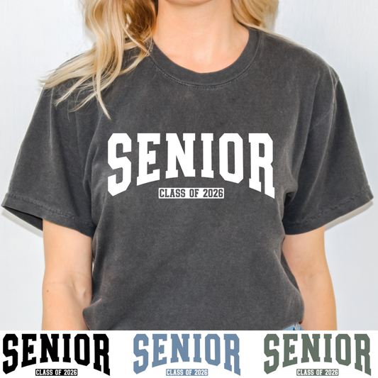 Senior 2026 (Multi Color Options) Full Color DTF Transfer