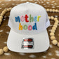 Motherhood Bubble Letters Embroidered Cap
