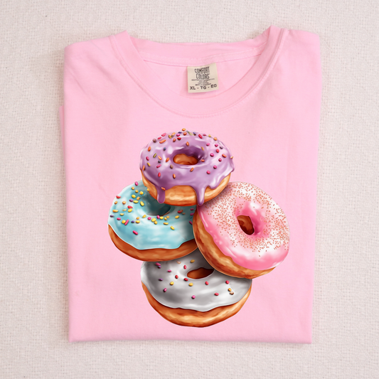 Stacked Donuts Full Color DTF Transfer