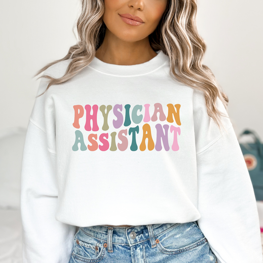 Physician Assistant Full Color DTF Transfer