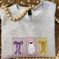 Ghost/Bows Embroidered Sweatshirt/T-Shirt