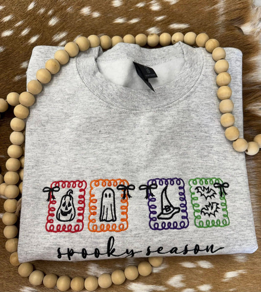 Spooky Season Embroidered Sweatshirt/T-Shirt