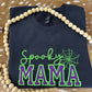 Spooky Mama (MAMA Changeable up to 6 Letters) Embroidered Sweatshirt/T-Shirt