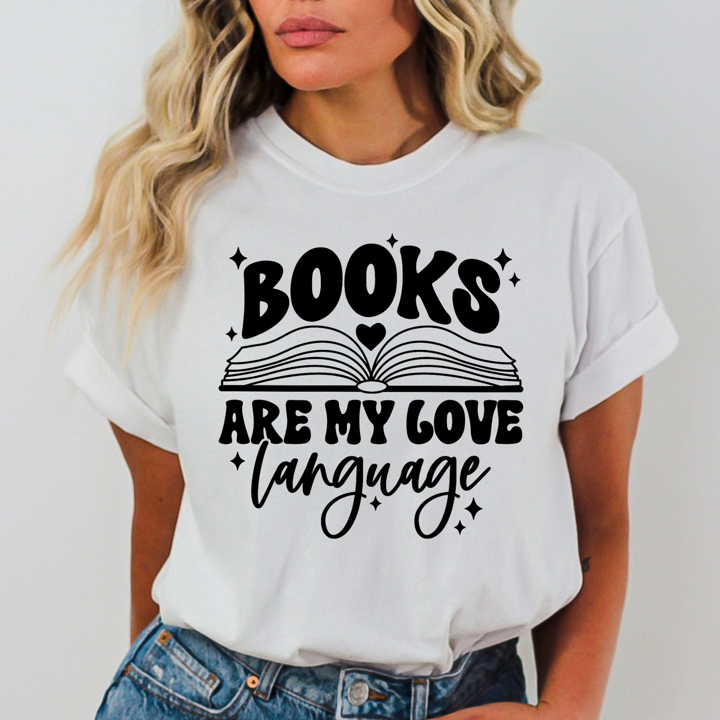 Books Are My Love Language Full Color DTF Transfer