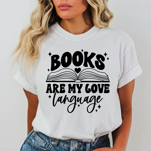 Books Are My Love Language Full Color DTF Transfer