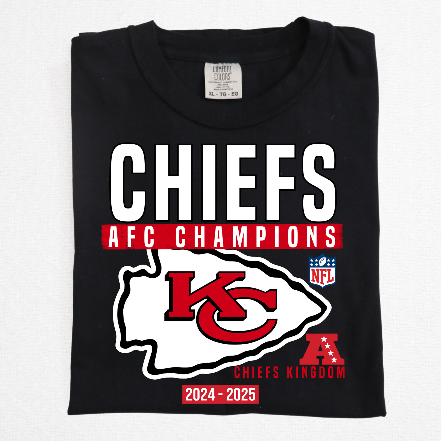 Chiefs AFC Champions 2024-2025 Full Color DTF Transfer