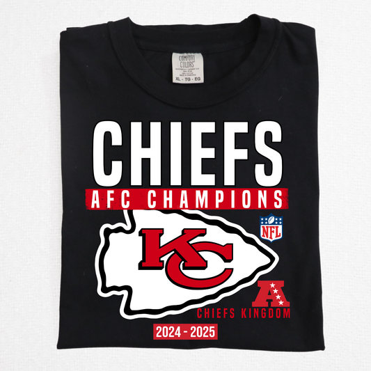 Chiefs AFC Champions 2024-2025 Full Color DTF Transfer