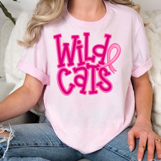 Wildcat Breast Cancer Awareness Full Color DTF Transfer
