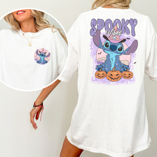 Spooky Vibes Stitch Full Color DTF Transfer