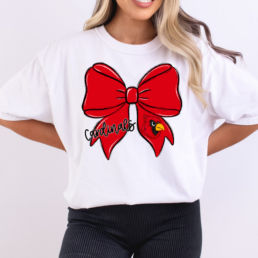 Cardinals Bow Full Color DTF Transfer