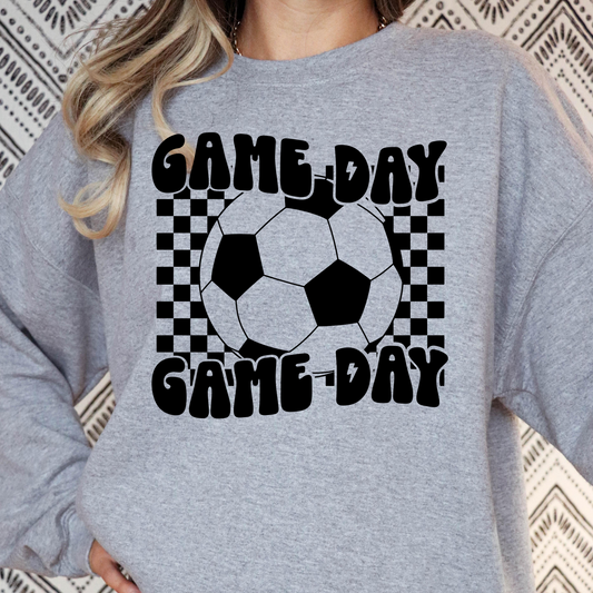 Game Day (Checkered) Soccer Full Color DTF Transfer