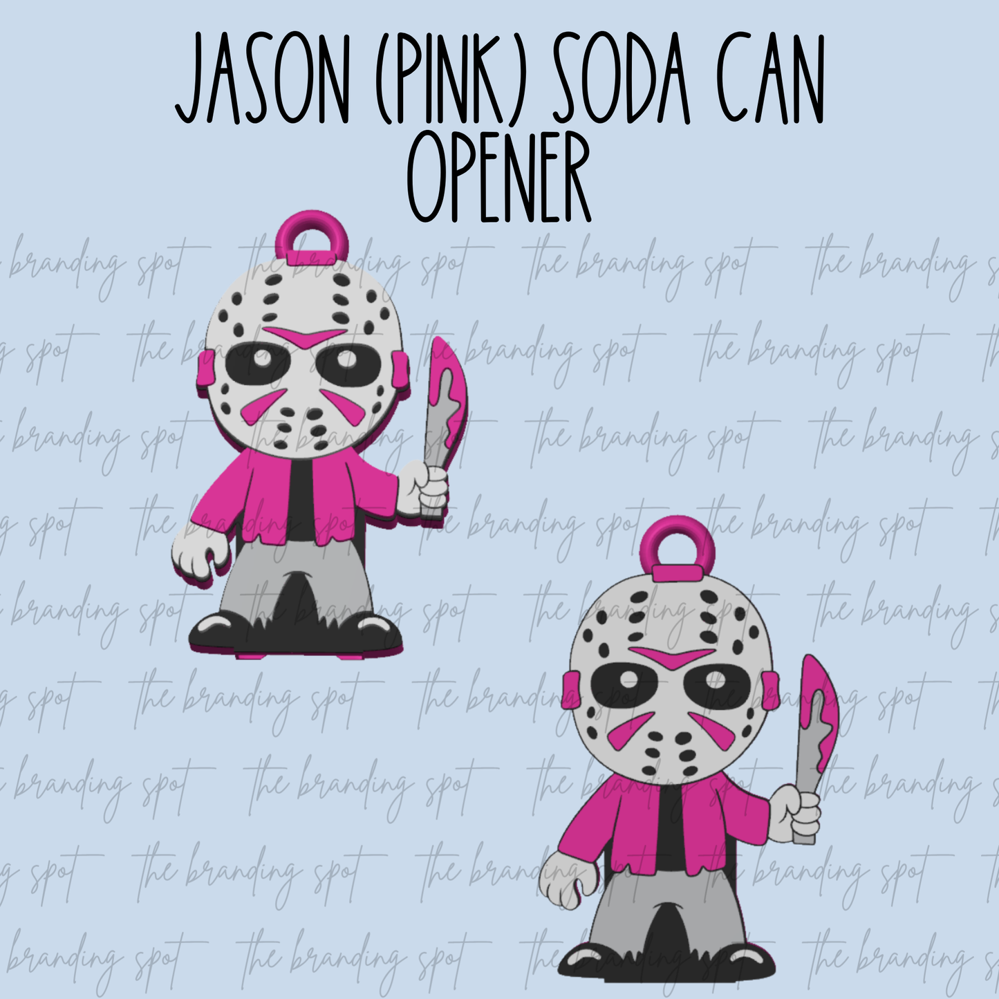 Jason (Pink) Soda Can Tab Opener Keychain