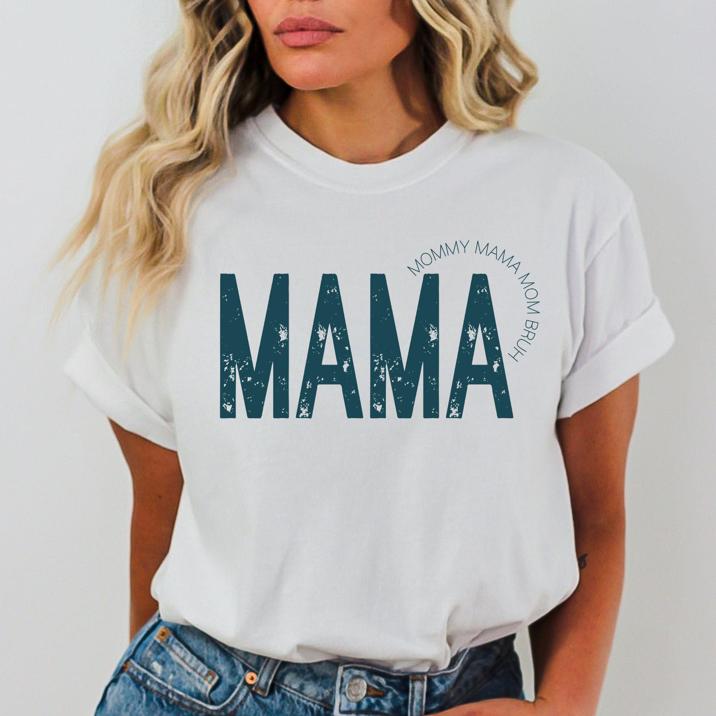 Mama Mommy Mama Mom Bruh (MULTI COLOR OPTIONS) Full Color DTF Transfer